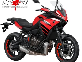 Foliendesign YAMAHA MT07 Tracer B.j. 2021 Magic Black