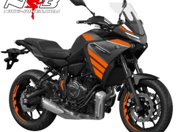 Foliendesign YAMAHA MT07 Tracer B.j. 2021 Evil Orange