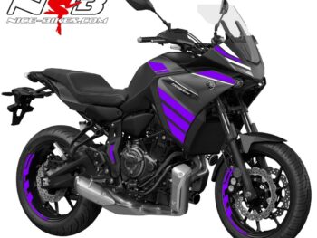 Foliendesign YAMAHA MT07 Tracer B.j. 2021 Manga Violett