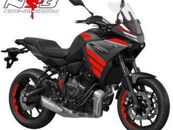 Foliendesign YAMAHA MT07 Tracer B.j. 2021 Racing Red