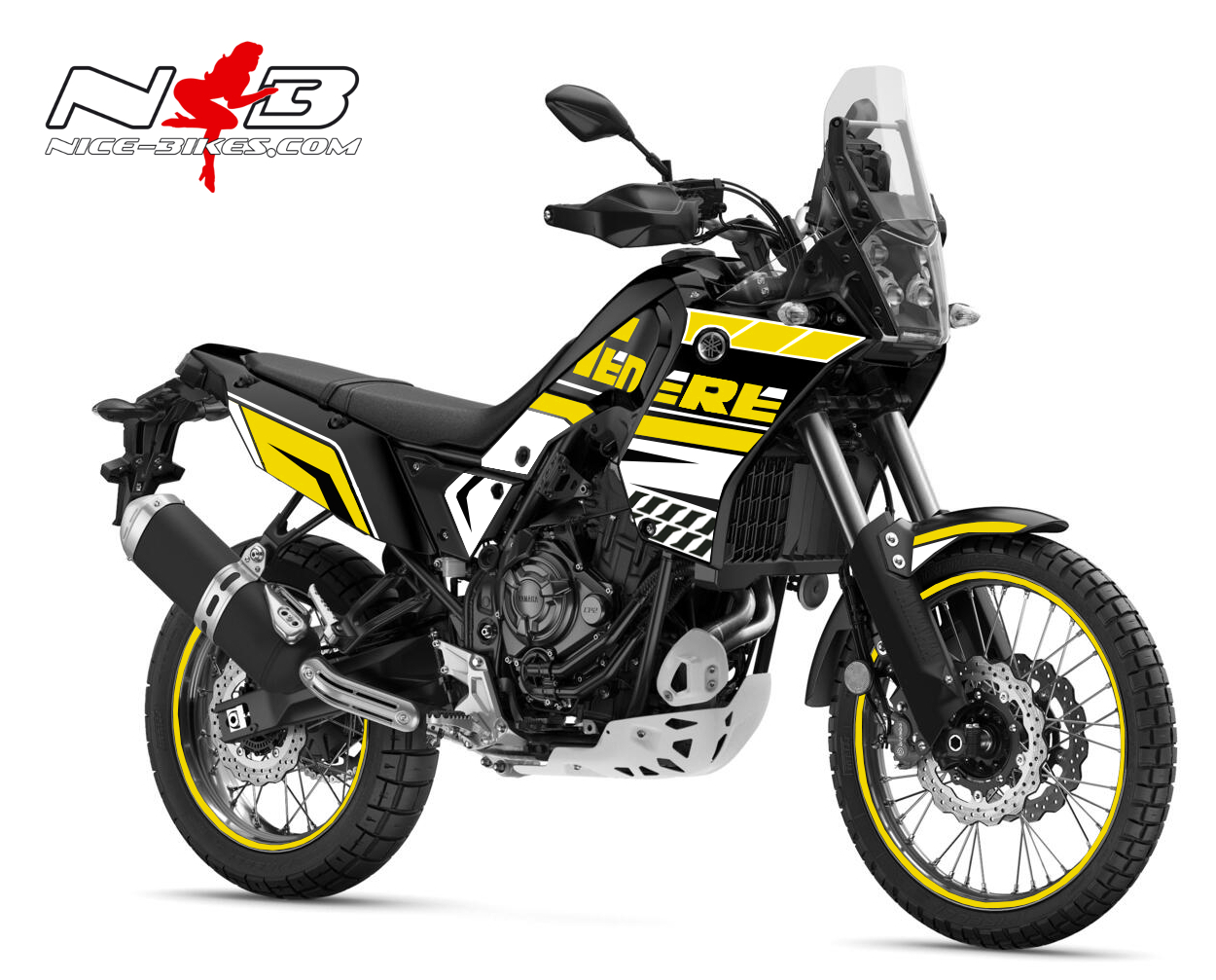 Foliendesign YAMAHA Teneré Hornet Yellow 2022