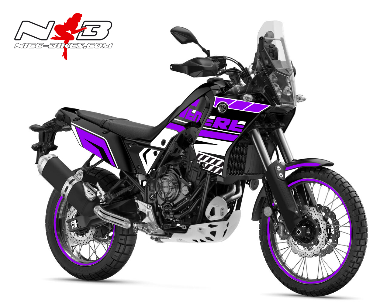 Foliendesign YAMAHA Teneré Manga Violett 2022