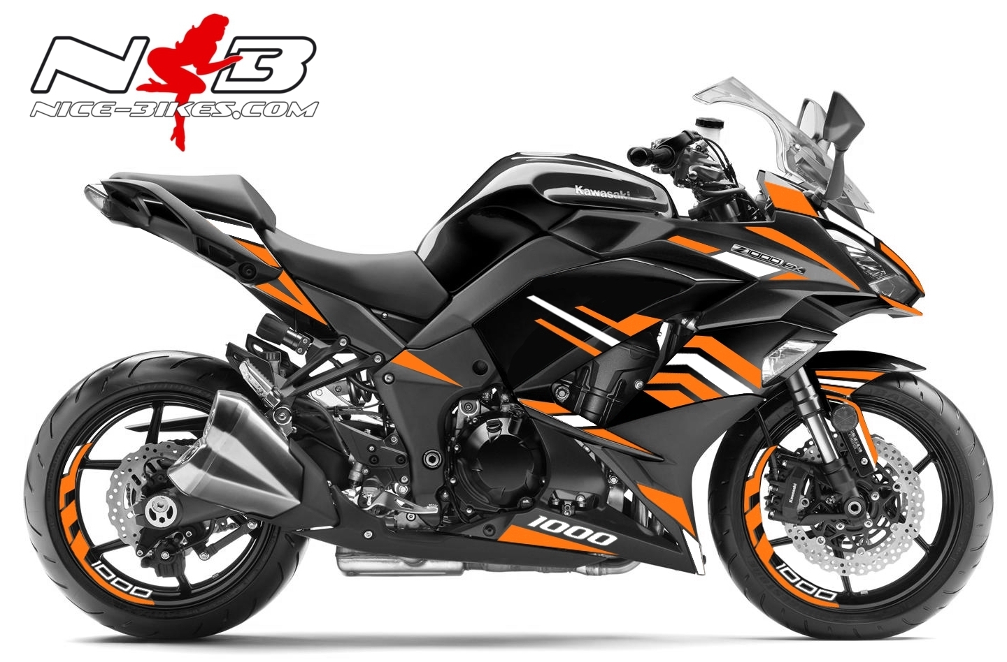 Z1000SX orange für schwarze Maschine