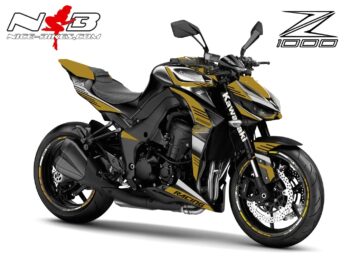 Z1000 Foliendekor gold / alu gebürstet