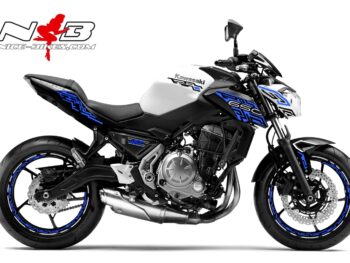 Z650 weiß / Foliendekor blau