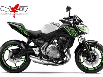 Z650 weiß / Foliendekor limegreen