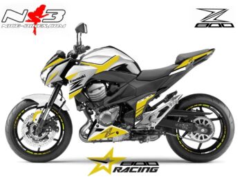 Z800 Foliendekor gelb auf weißer Maschine