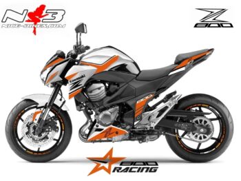 Z800 Foliendekor orange auf weißer Maschine