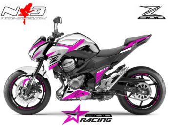 Z800 Foliendekor pink auf weißer Maschine