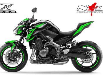 Z900 schwarz / Foliendekor limegreen
