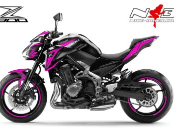 Z900 schwarz / Foliendekor pink