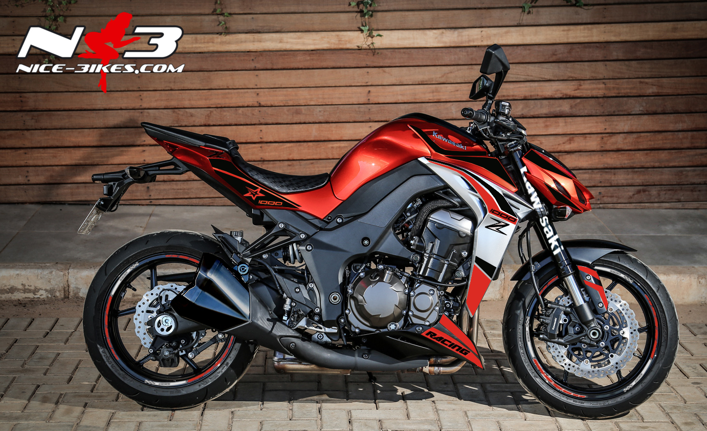 Z1000 Foliendekor auf Oranger Maschine