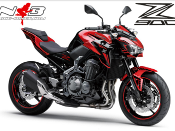 Z900 rot / Foliendekor schwarz 2018