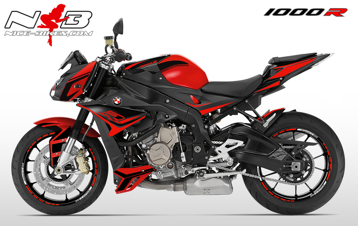 Dekorsatz S1000R EDITION schwarz für rote Maschine 2018-