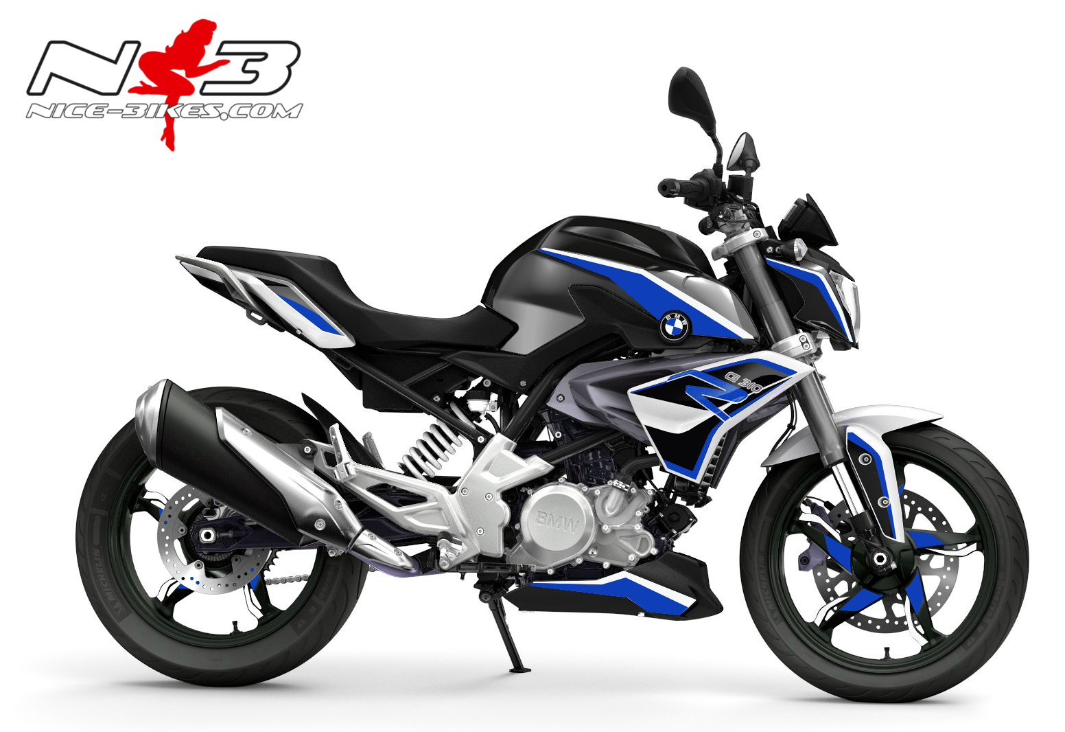 Dekorsatz G310R EDITION blau auf schwarzer Machine 2017-