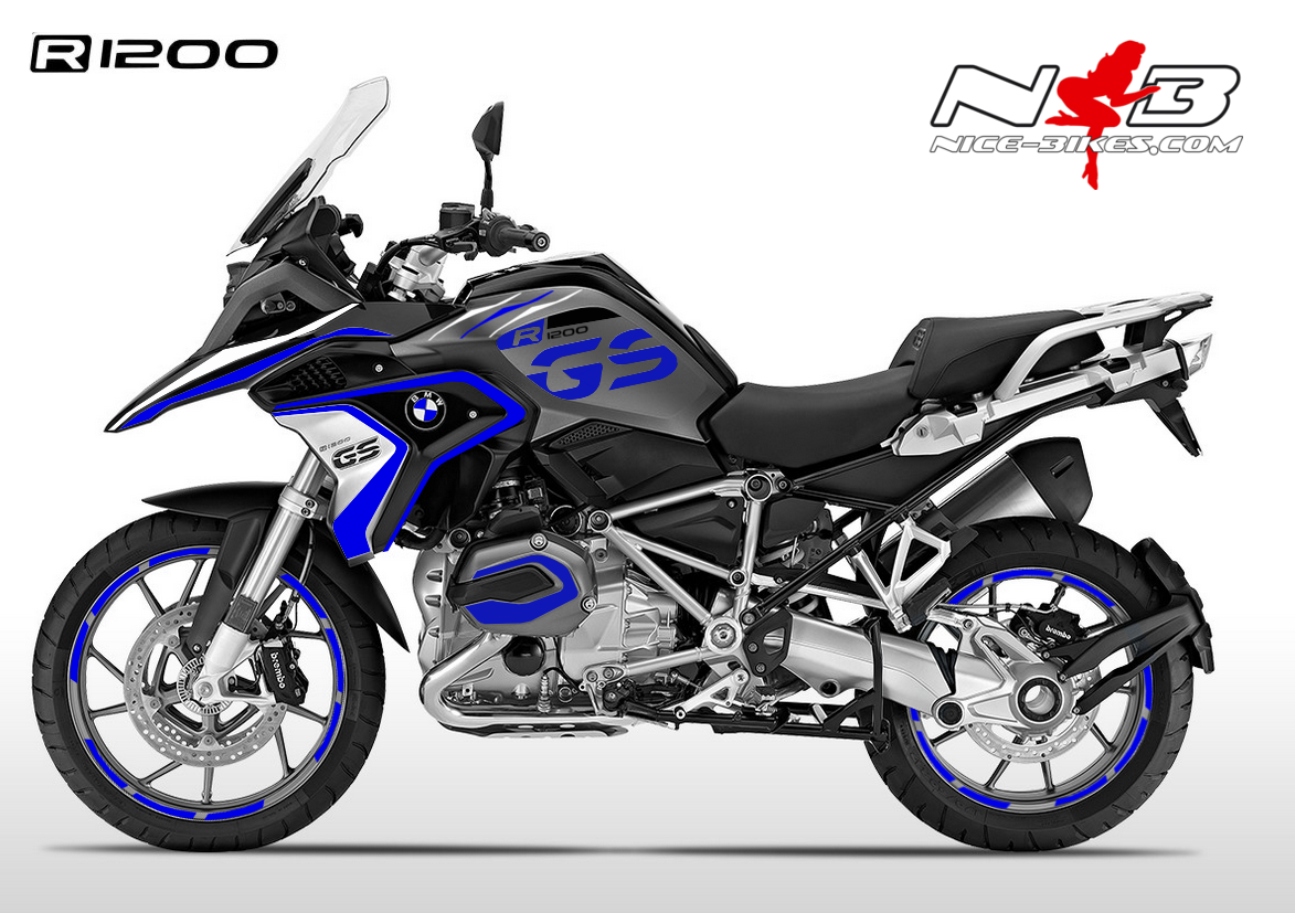 BMW GS Edition blau auf schwarzer Maschine 2018