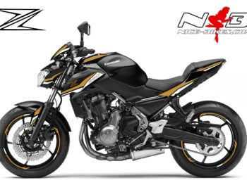 Z650 schwarz / Foliendekor gold-weiß
