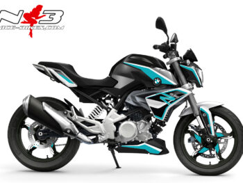 Dekorsatz G310R EDITION hellblau auf schwarzer Machine 2017-