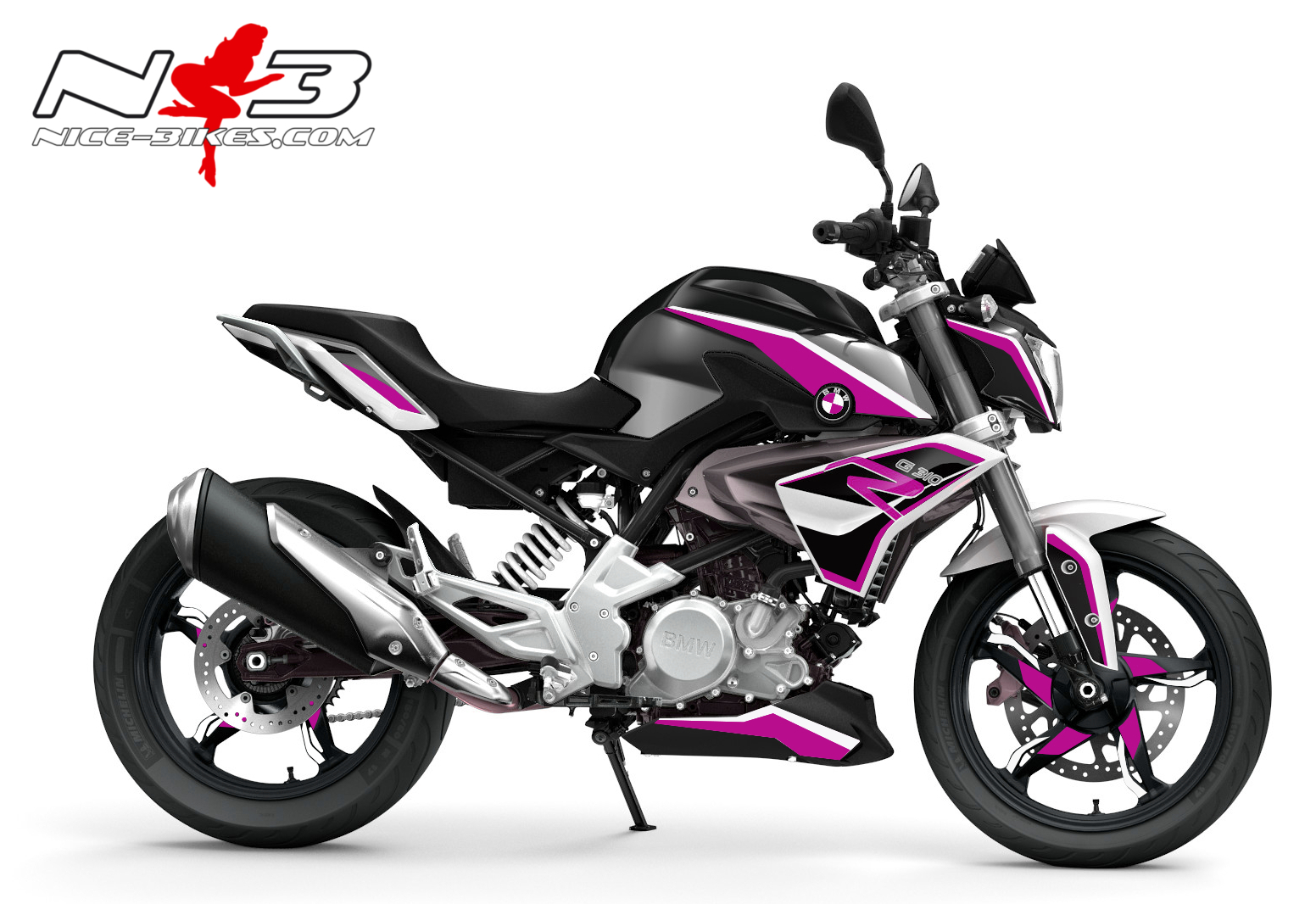 Dekorsatz G310R EDITION pink auf schwarzer Machine 2017-
