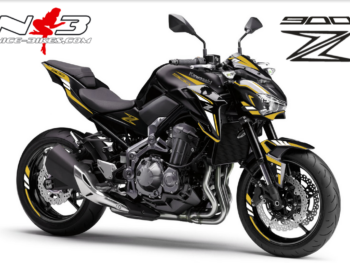 Z900 schwarz / Foliendekor gold-weiß 2018