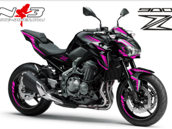 Z900 schwarz / Foliendekor pink 2018