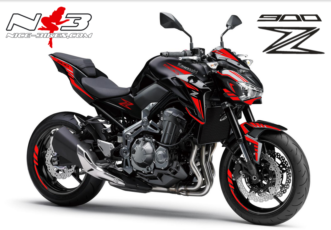 Z900 schwarz / Foliendekor rot 2018