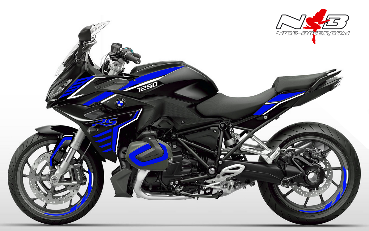 BMW R1250RS Edition blau auf schwarzer Maschine 2019/20