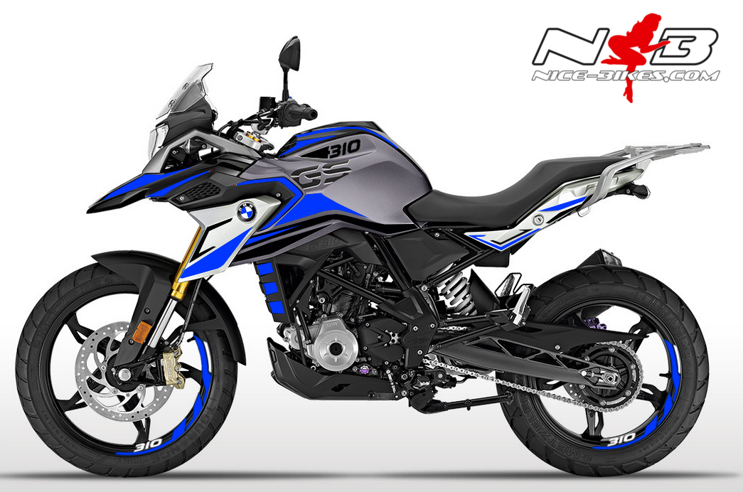 G310GS Dekorsatz blau auf schwarzer Machine 2019/20