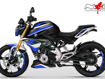 G310R Dekorsatz blau auf schwarzer Machine 2019
