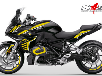 BMW R1250RS Edition gelb auf schwarzer Maschine 2019/20