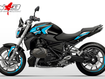 BMW R1250R Edition hellblau auf schwarzer Maschine 2019