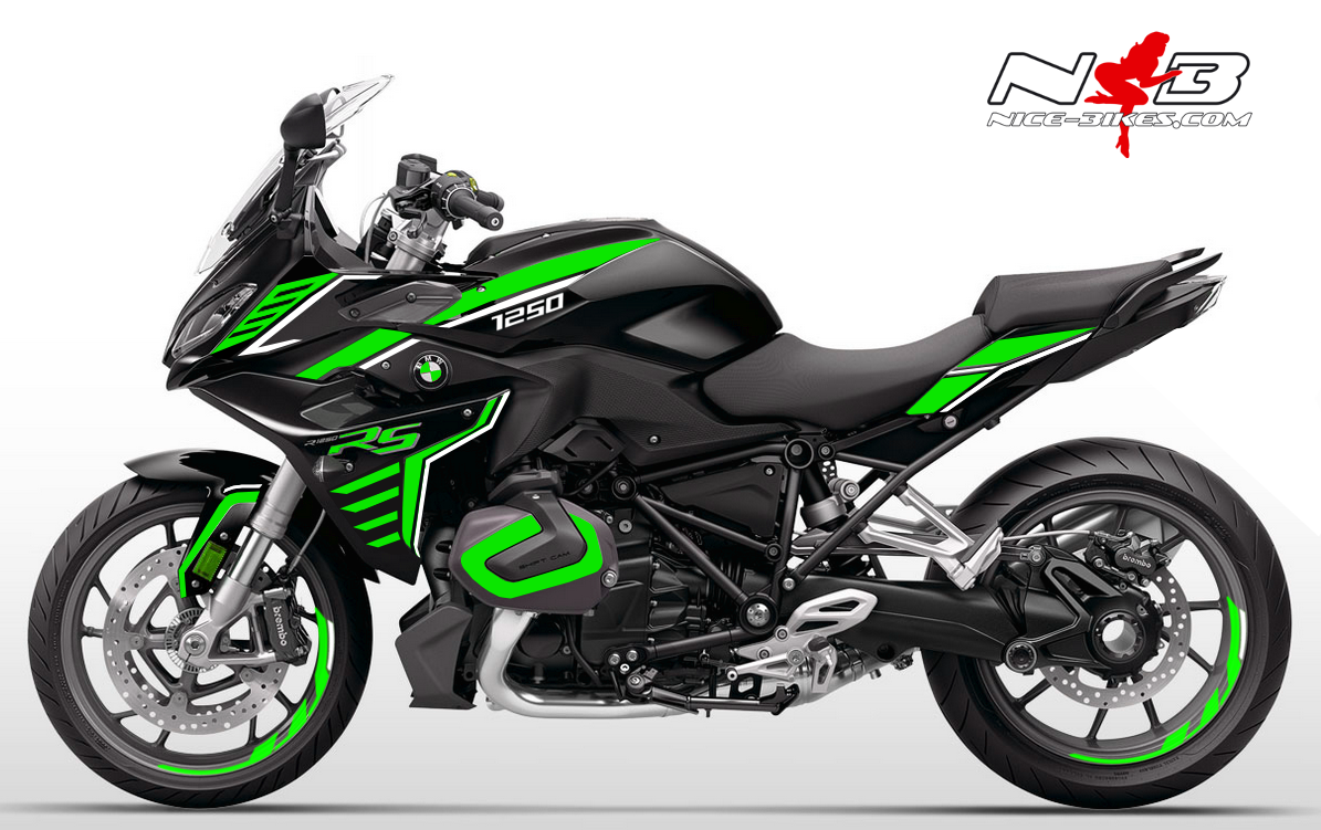 BMW R1250RS Edition limegreen auf schwarzer Maschine 2019/20