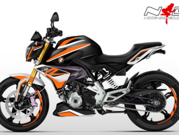 G310R Dekorsatz orange auf schwarzer Machine 2019