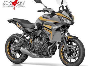 MT07 Tracer GT graue Mascine Dekor gold