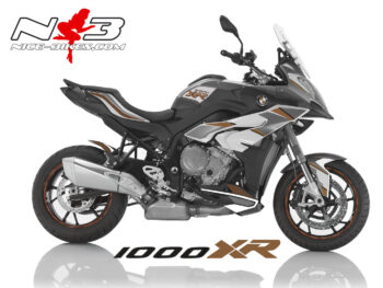 BMW S1000XR EDITION bronze auf weißer Maschine 2017-18