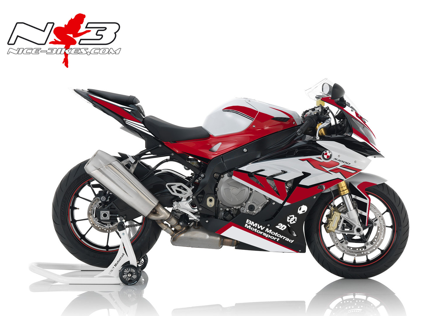 Dekorsatz S1000RR EDITION für weiß/rote Maschine 2017-18